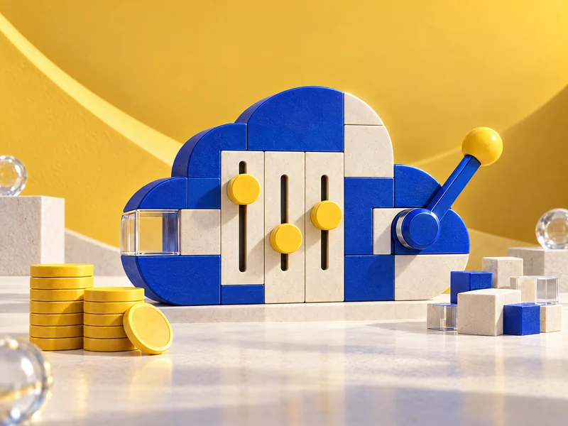 Des curseurs et un levier ajustent la taille d’un nuage modulaire tandis que des pièces sont préservées.